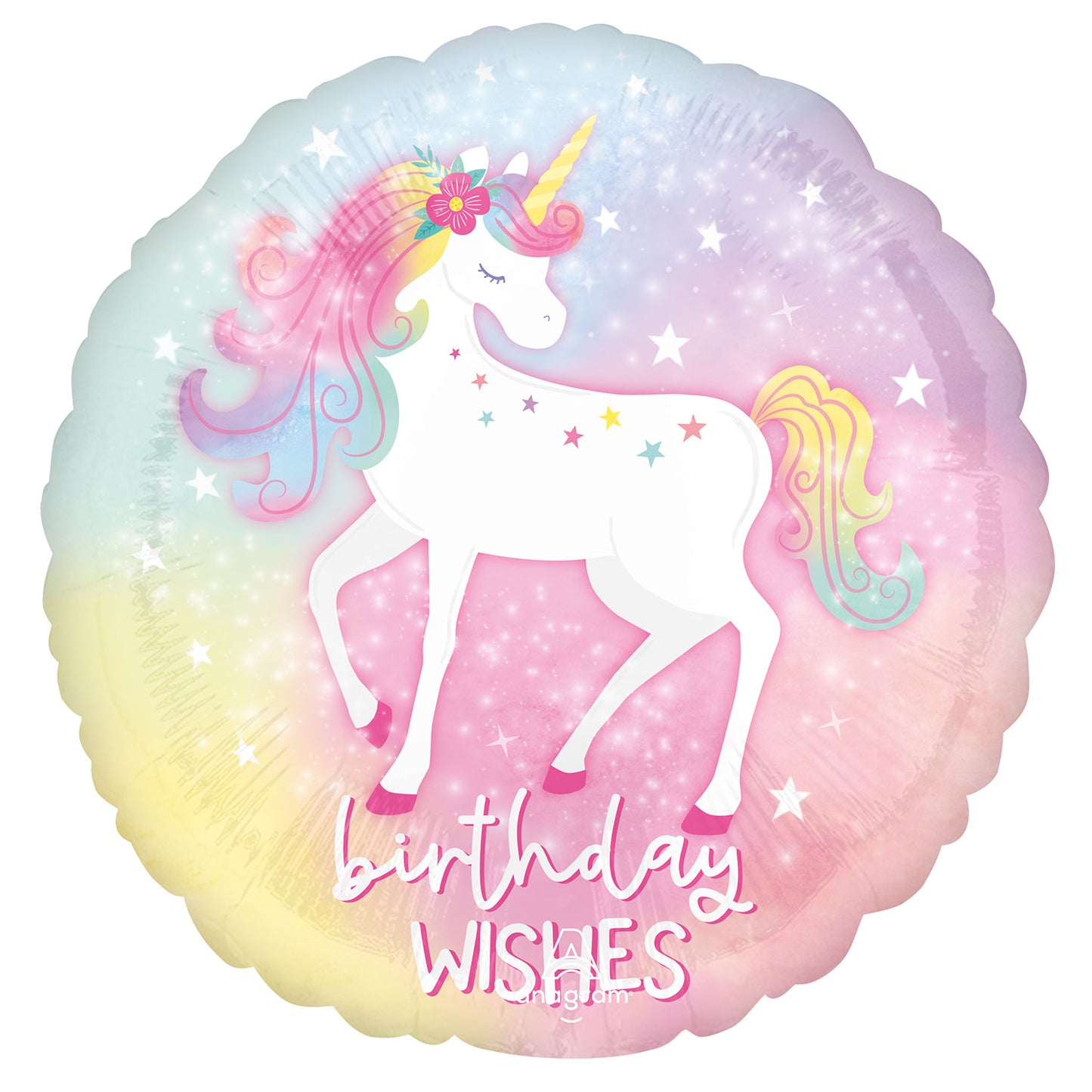 Enchanted Unicorn Birthday Standard Foil Balloons - 18" Foil