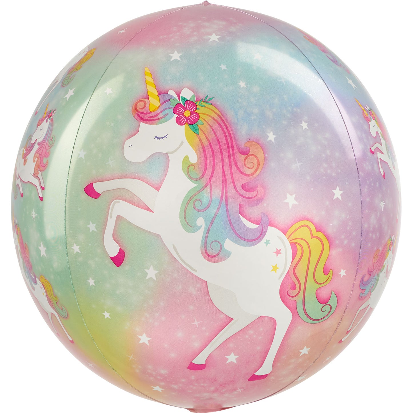 Enchanted Unicorn Orbz Foil Balloons - (15" x 16") Foil