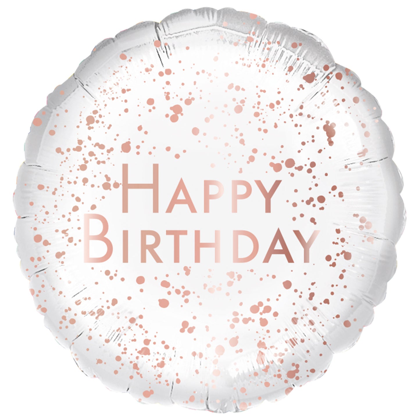 Happy Birthday Rose Gold Celebration Standard Foil - 18" Foil