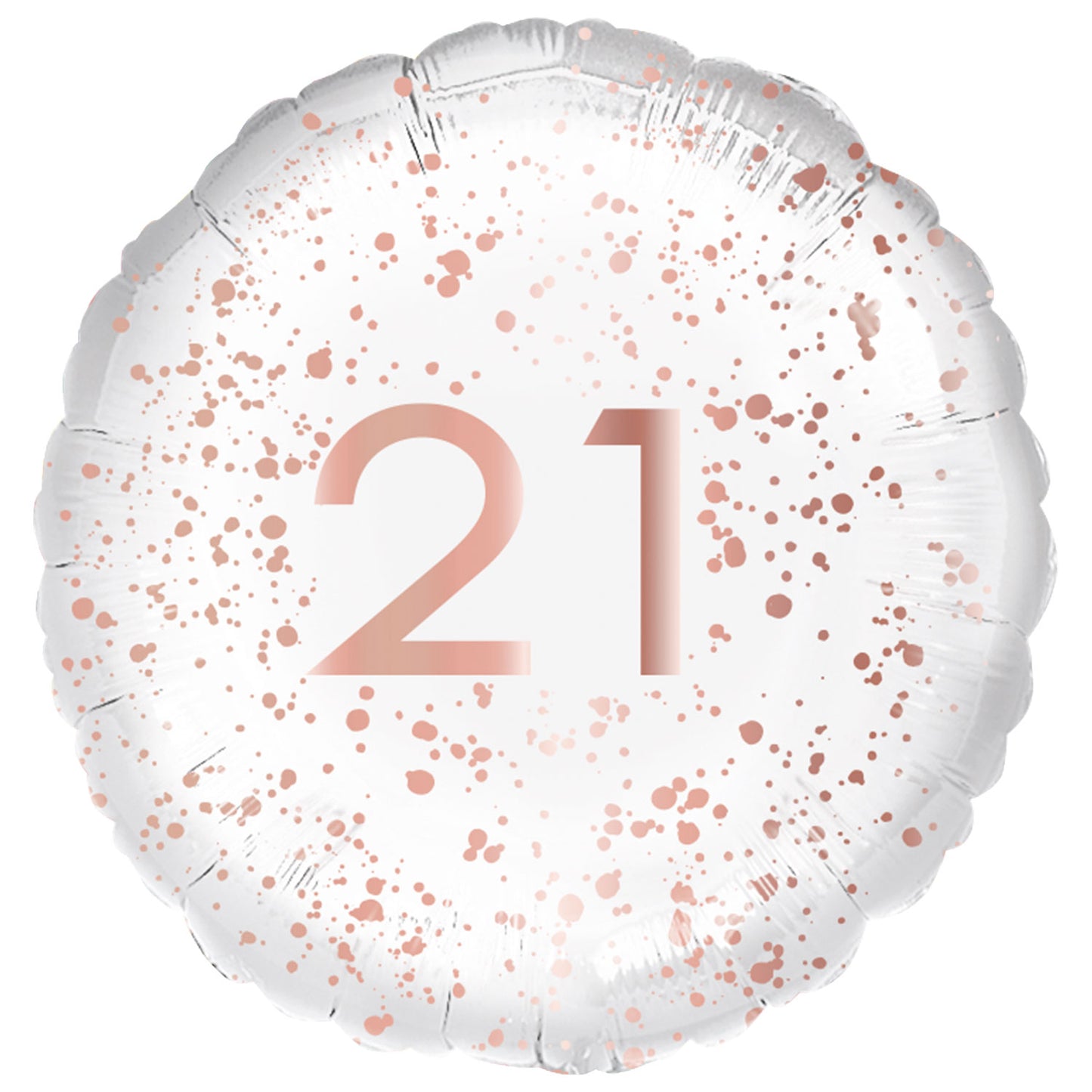 21st Birthday Rose Gold Celebration Standard Foil - 18" Foil