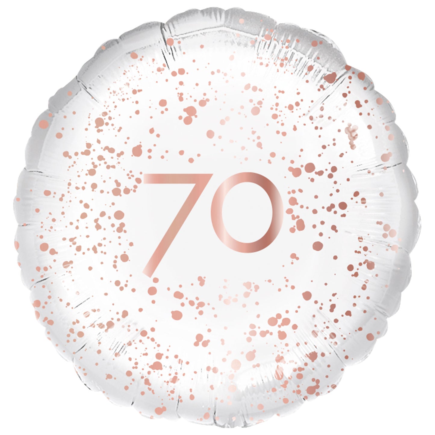 70th Birthday Rose Gold Celebration Standard Foil - 18" Foil