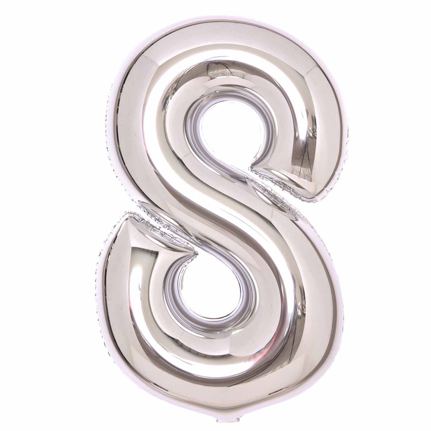 Silver Number 8 Balloon - 34" Foil