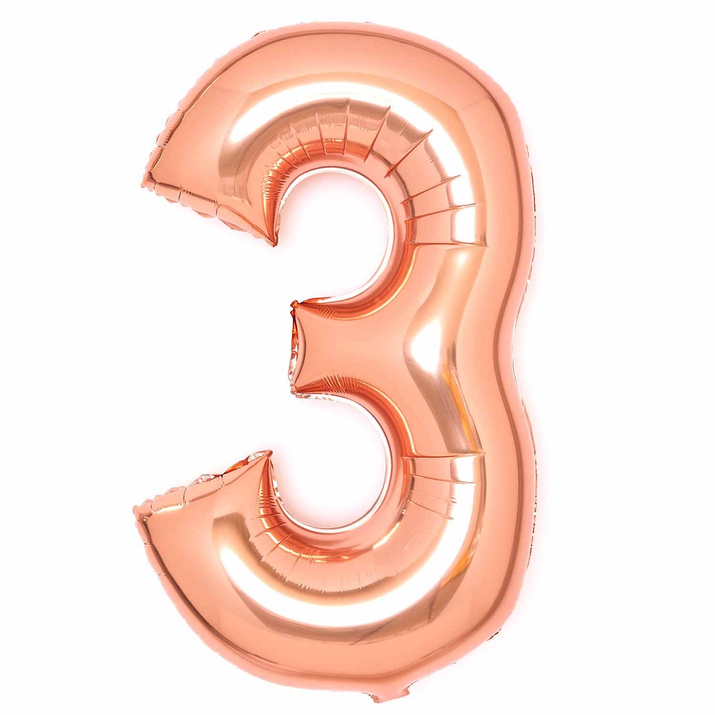 Rose Gold Number 3 Balloon -34" Foil