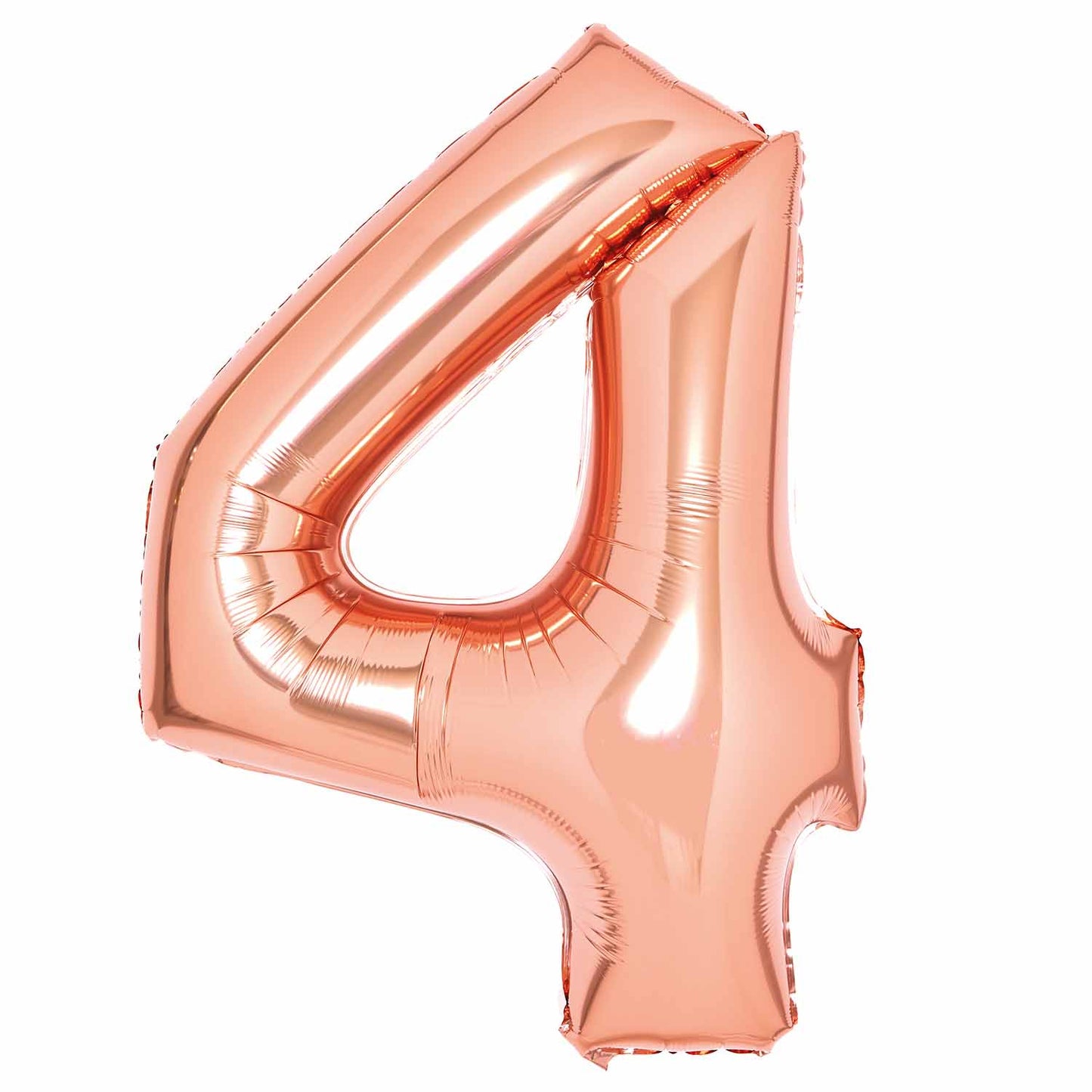 Rose Gold Number 4 Balloon - 34" Foil