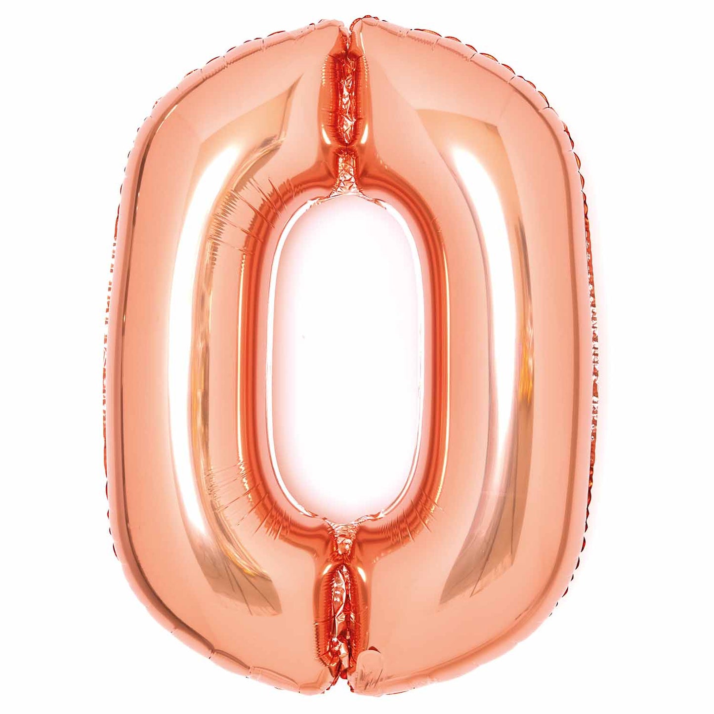 Rose Gold Number 0 Balloon - 34" Foil