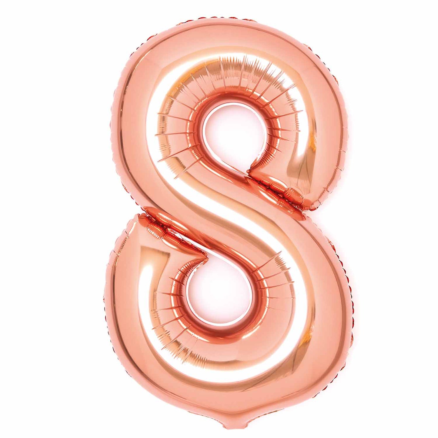 Rose Gold Number 8 Balloon - 34" Foil
