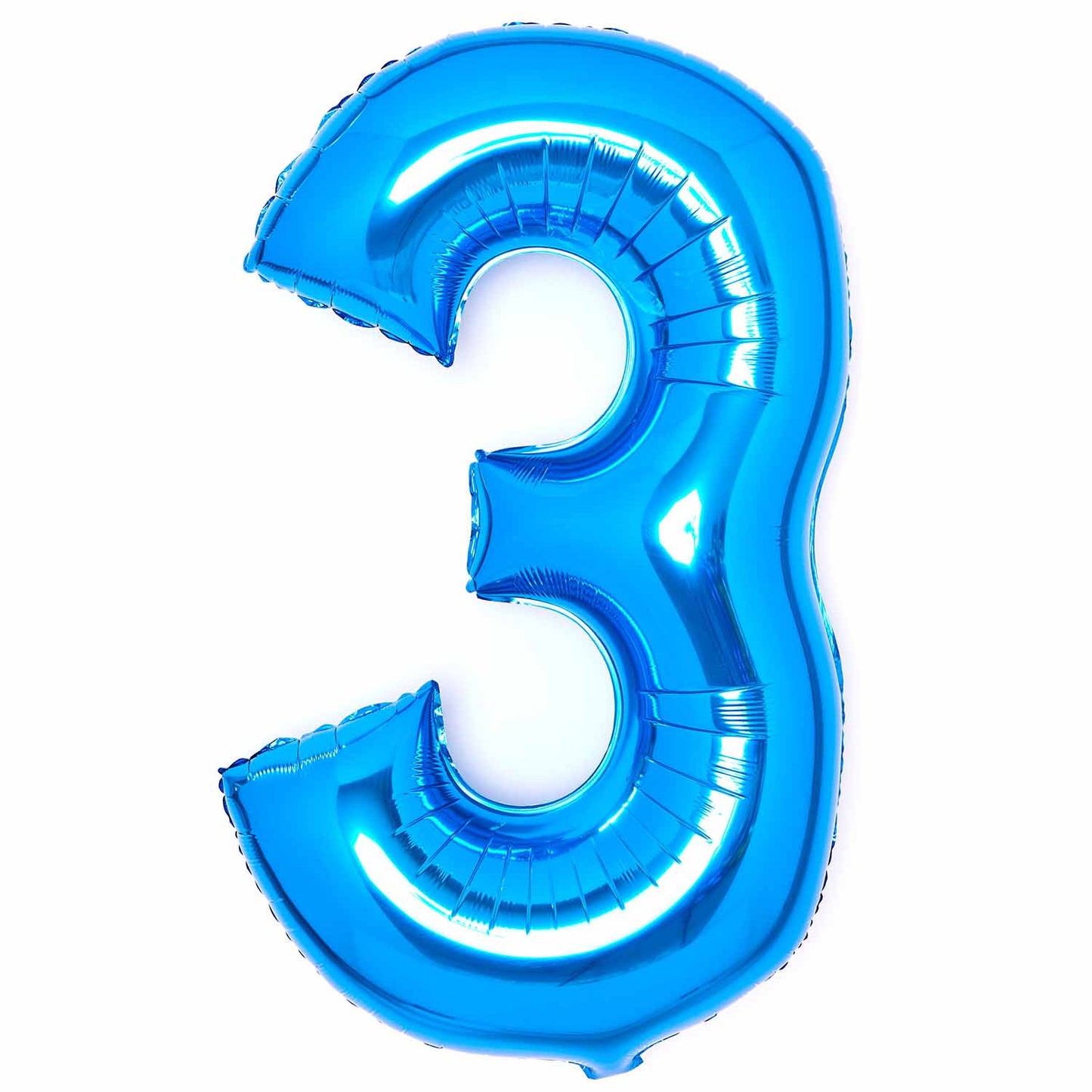 Blue Number 3 Balloon - 34" Foil