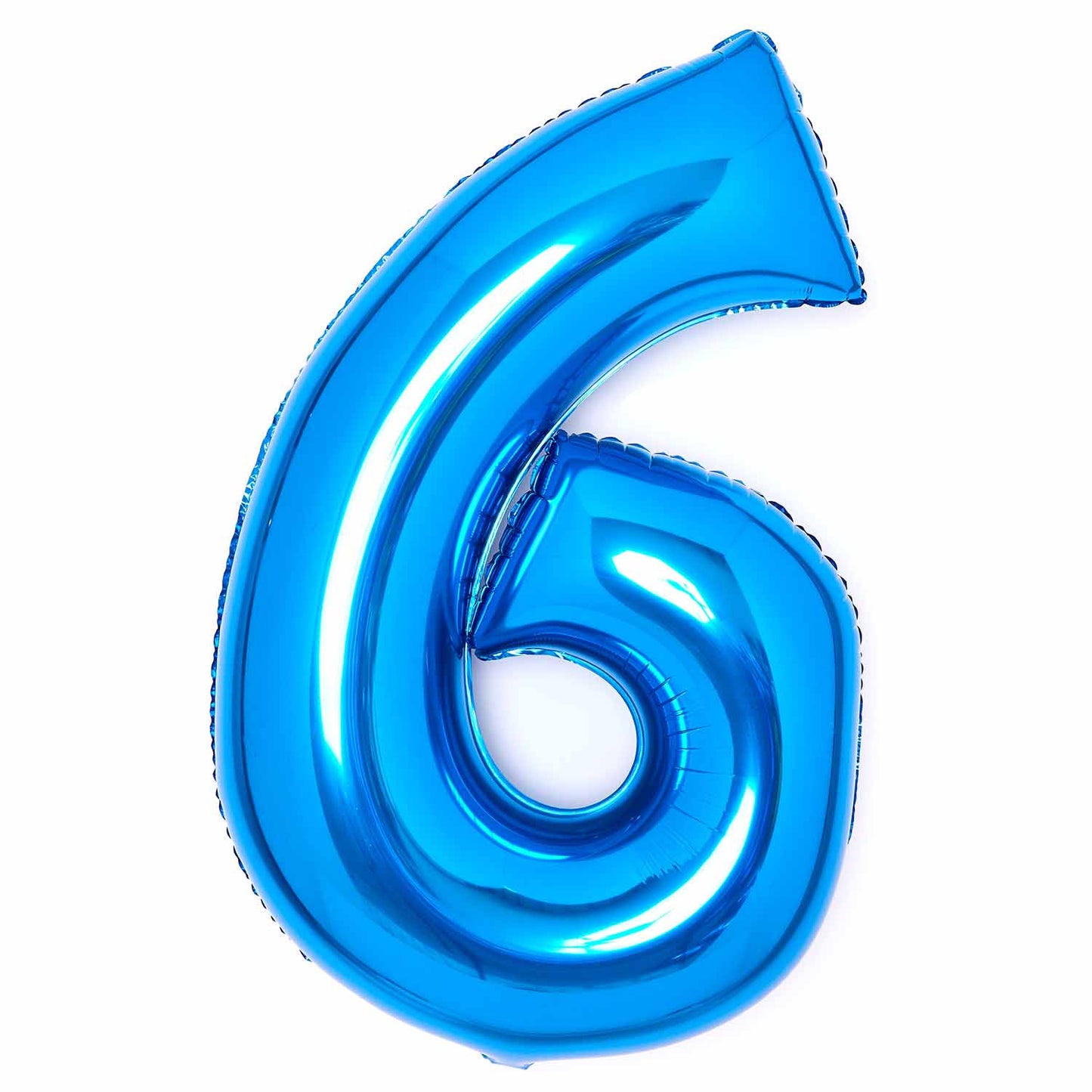 Blue Number 6 Balloon - 34" Foil