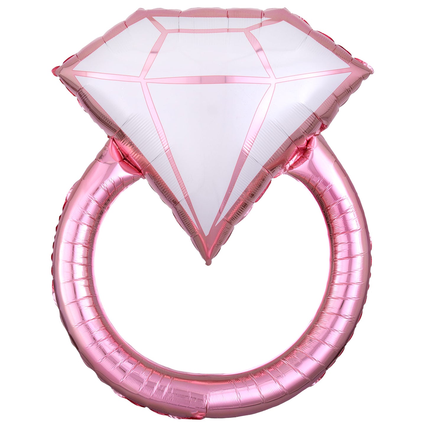 Blush Wedding Ring SuperShape XL Foil - 24"/60cm w x 30"/76cm Foil