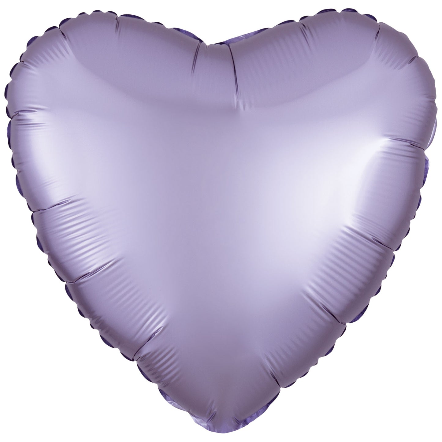 Silk Lustre Pastel Lilac Heart Standard Foil - 18" foil (10 Pack)