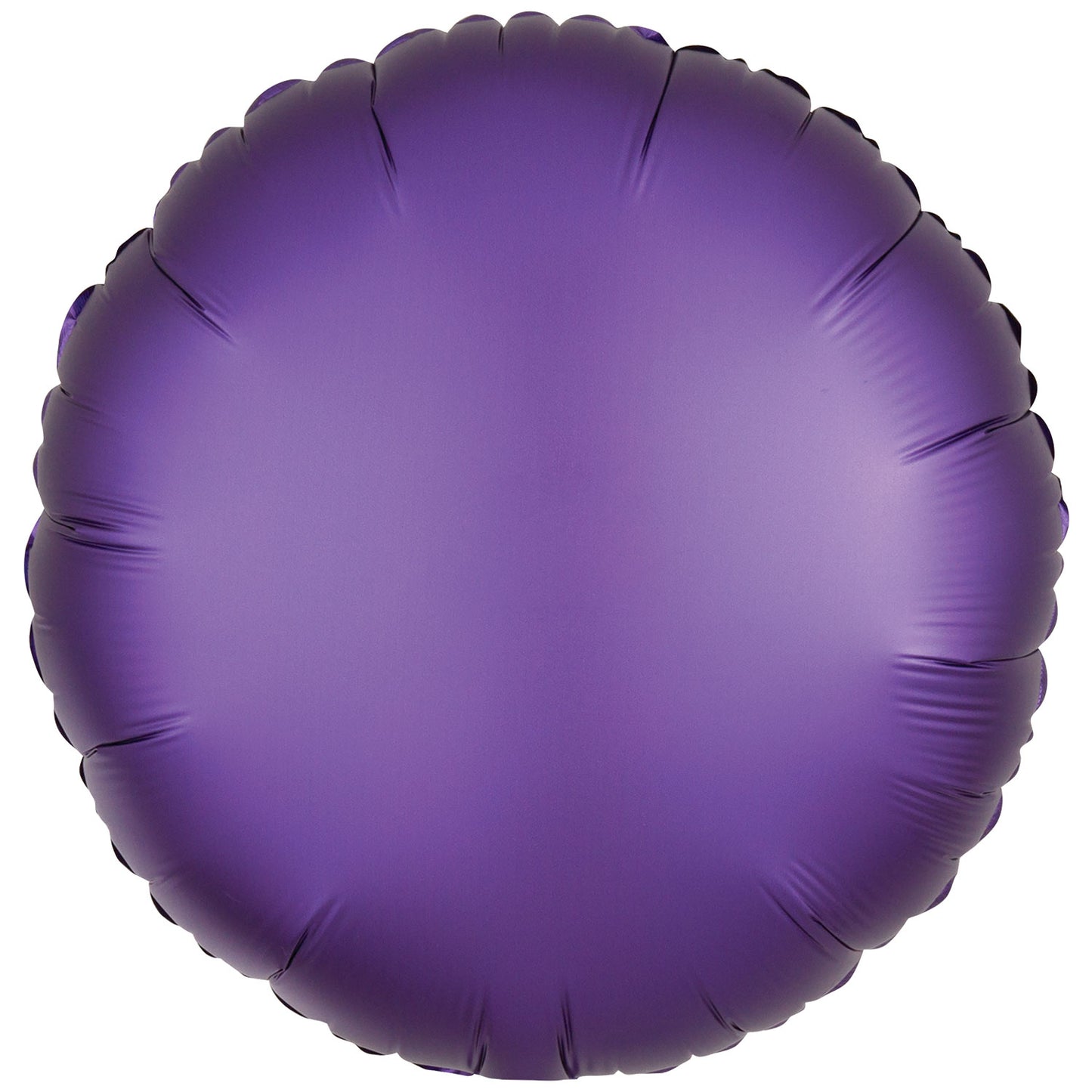 Silk Lustre Purple Round Standard - 18" Foil (10 Pack) UnPackaged