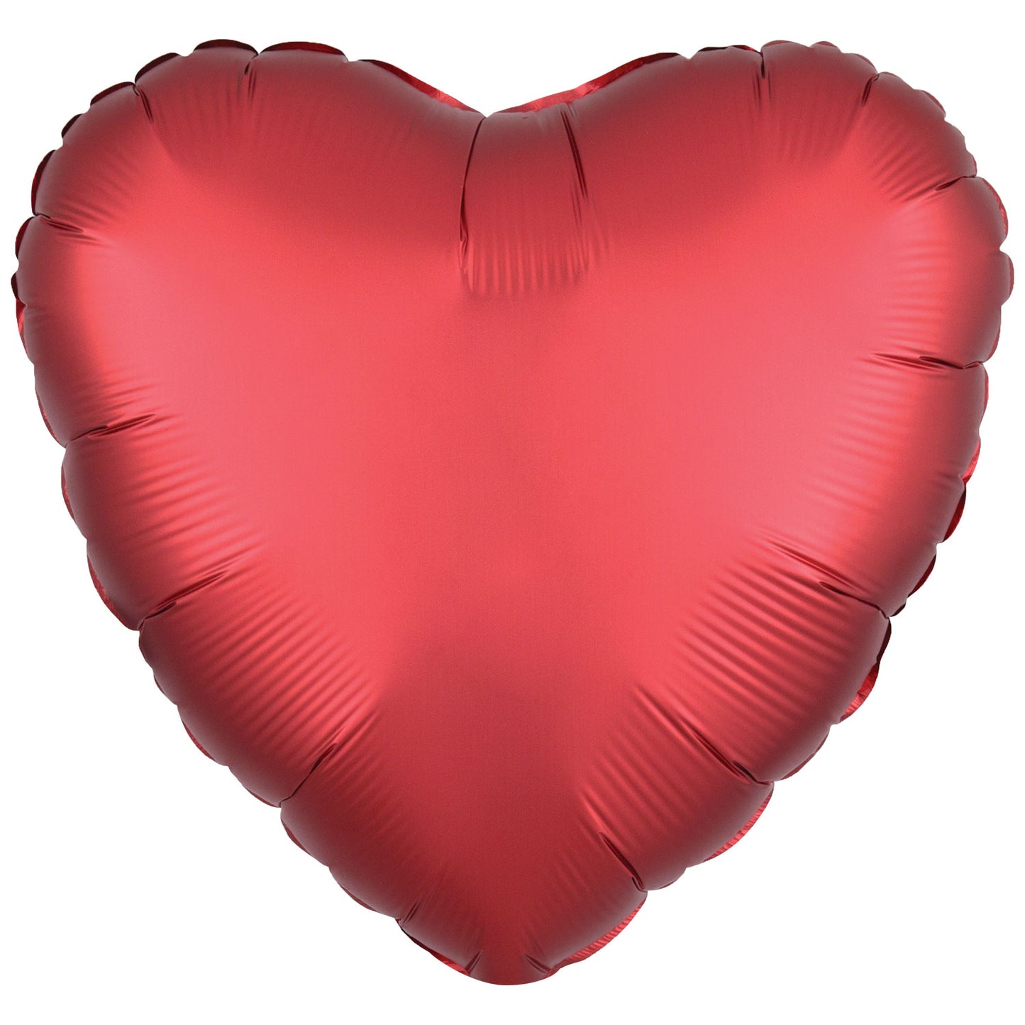 Silk Lustre Dark Red Heart Standard Foil - 18" Foil (10 PACK) UnPackaged