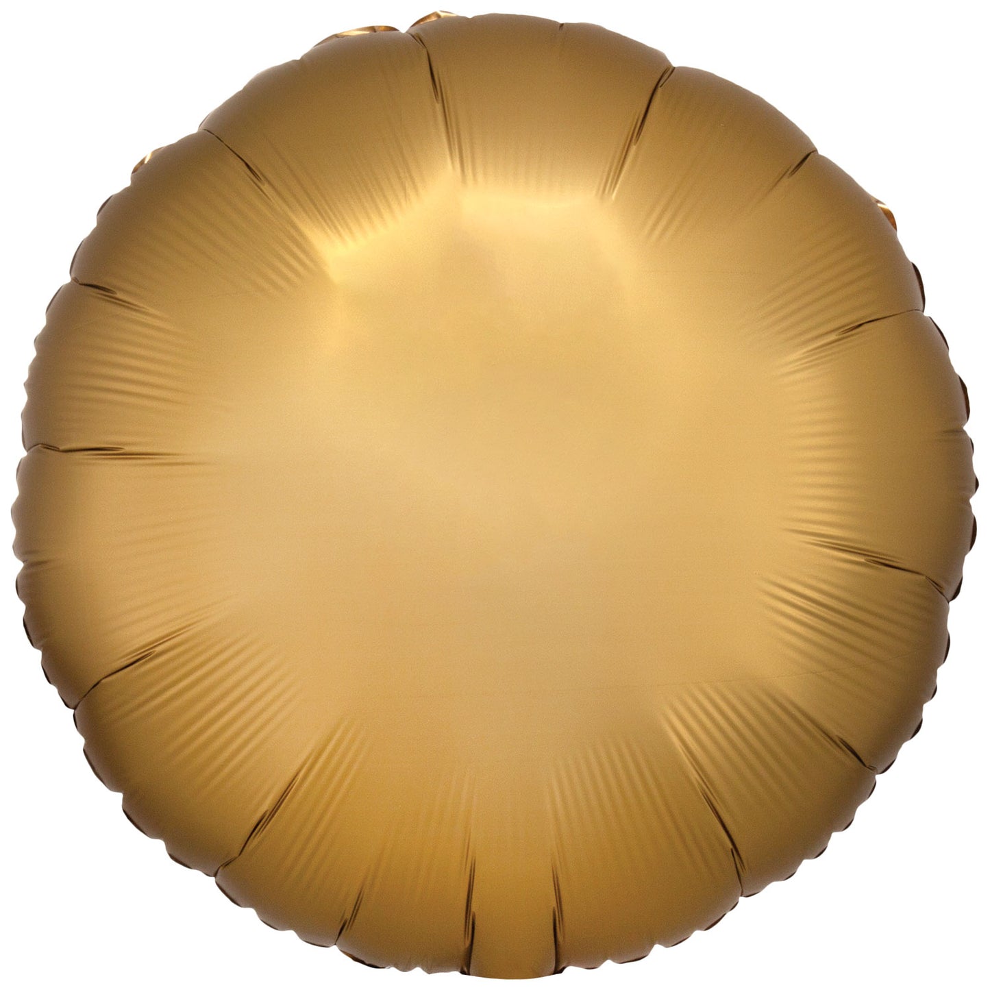 Silk Lustre Gold Round Standard - 18" Foil (10 Pack) UnPackaged