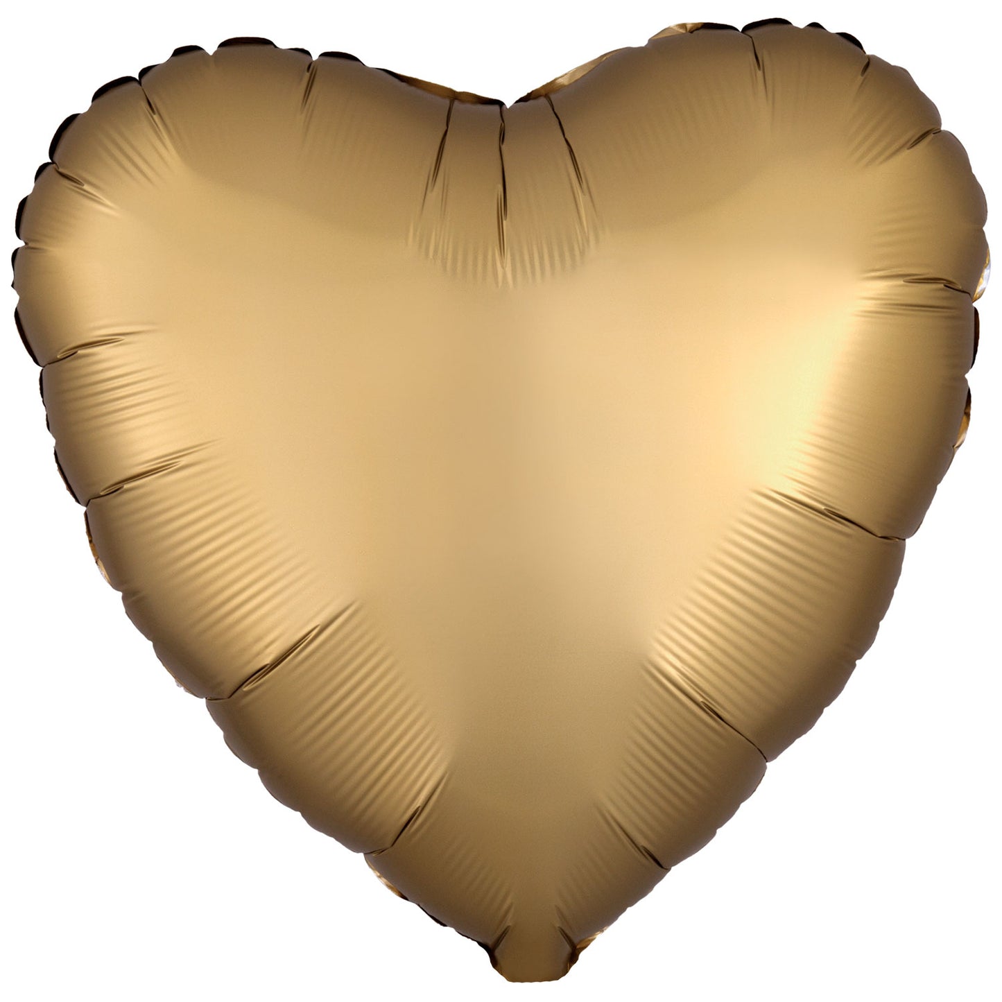 Silk Lustre Gold Heart Standard Foil - 18" Foil (10 PACK) UnPackaged