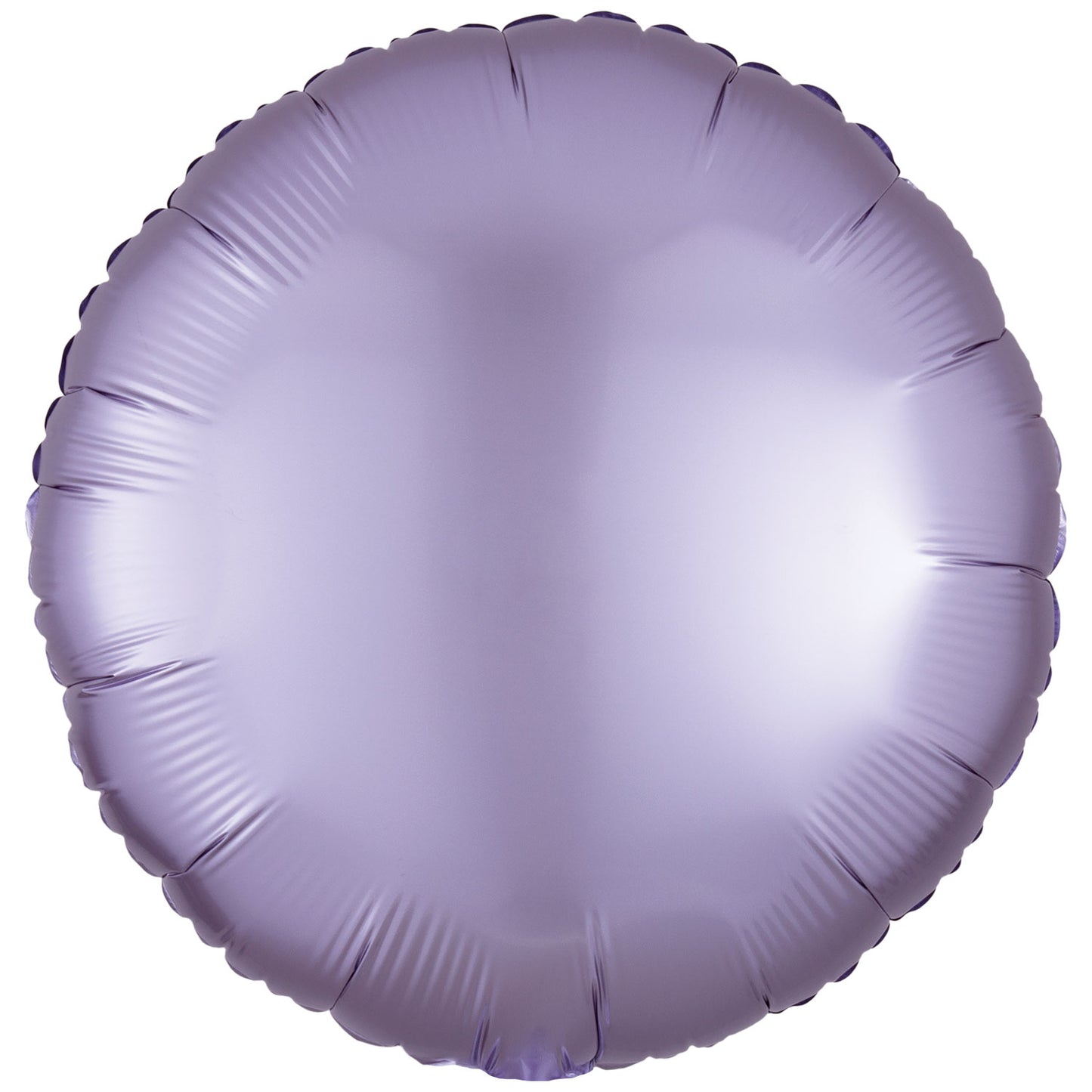 Silk Lustre Pastel Lilac Round Standard - 18" Foil (10 Pack) UnPackaged