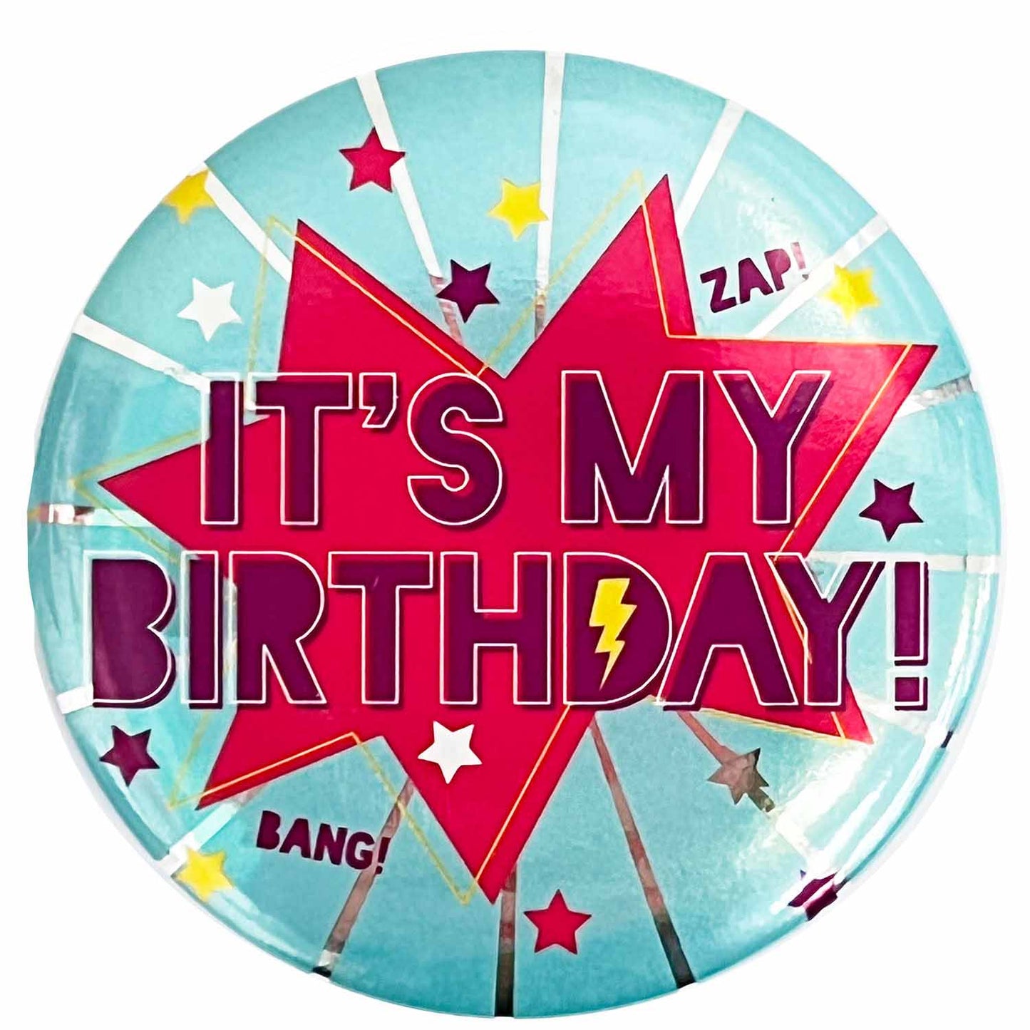 It's my Birthday Hero Blue Badges 6cm - 1 PC