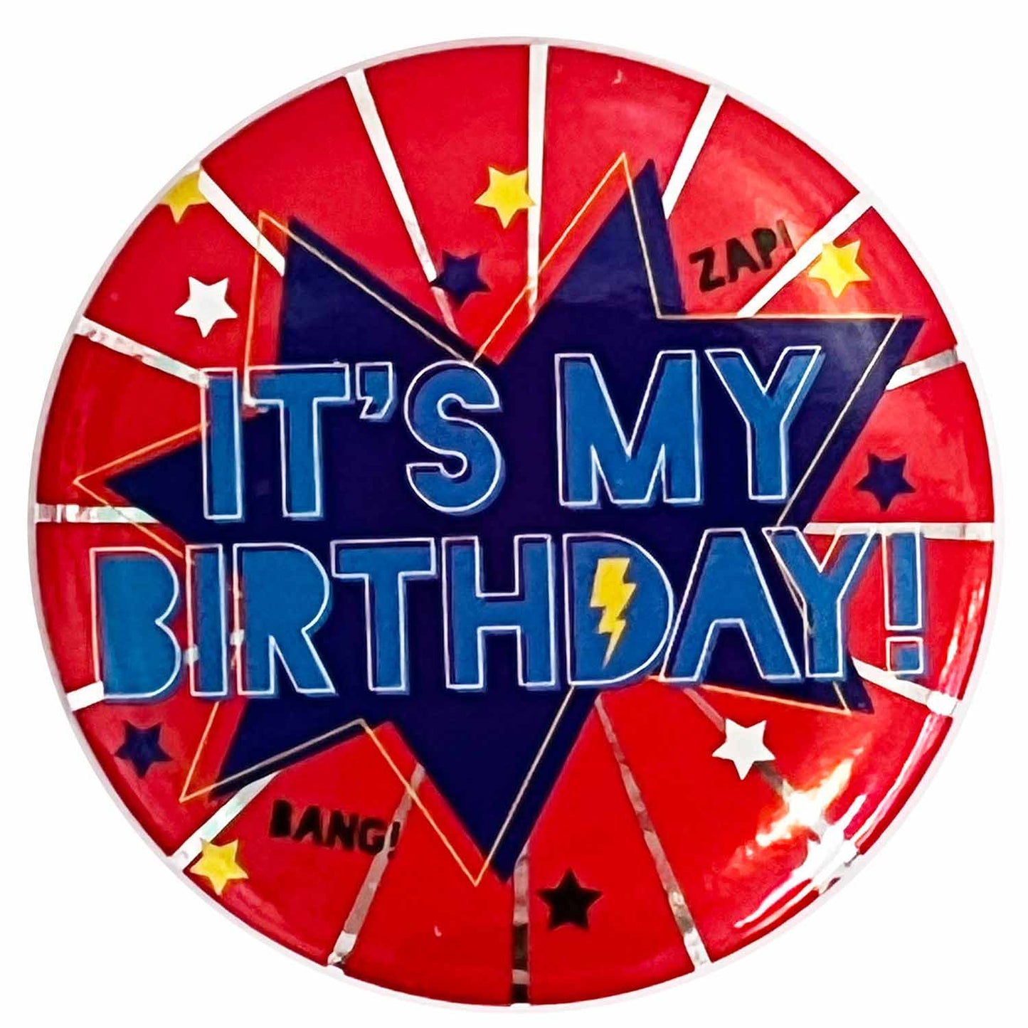 It's my Birthday Hero Red Badges 6cm - 1 PC