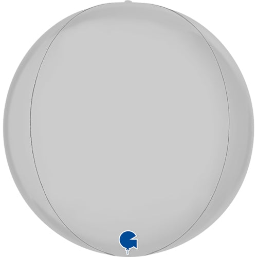 Satin White 4D Globe - 11" Foil