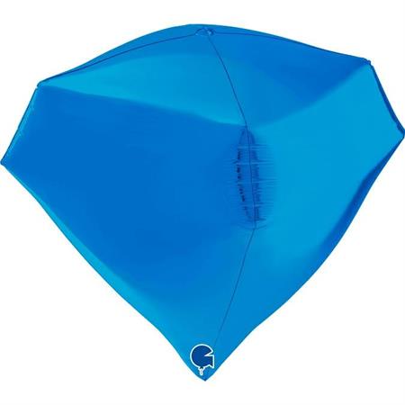 Blue 4D-Gem Balloon - 18" Foil