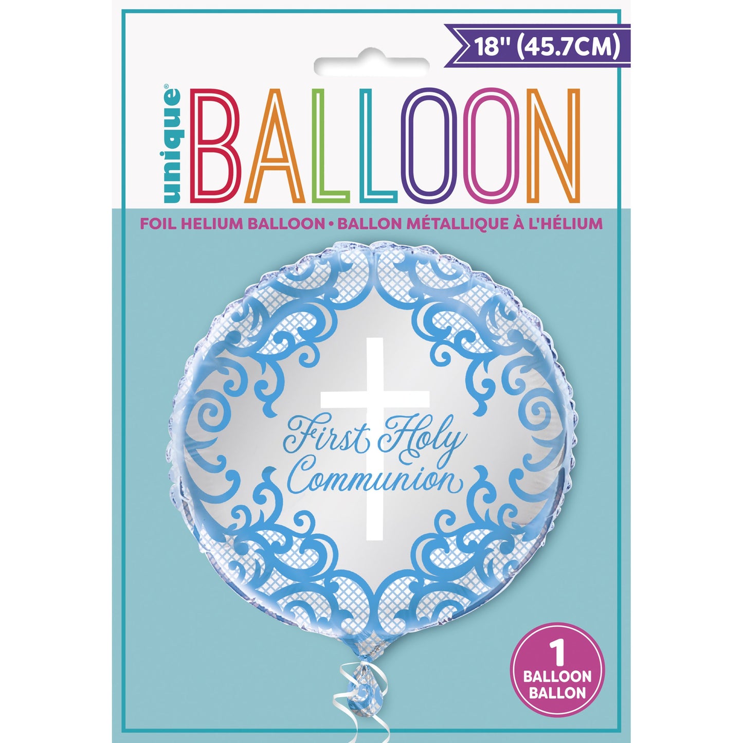Blue Cross 1st Holy Communion Balloon - 18"Foil