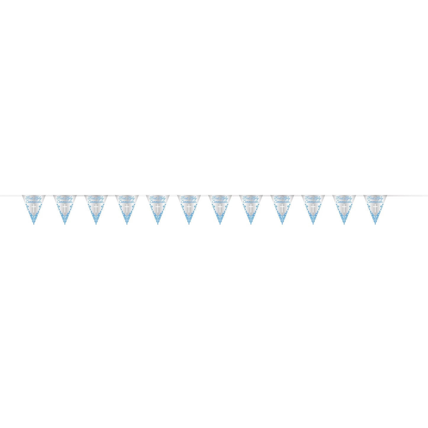 Communion Blue Foil Flag Banner 9ft - (1ct)