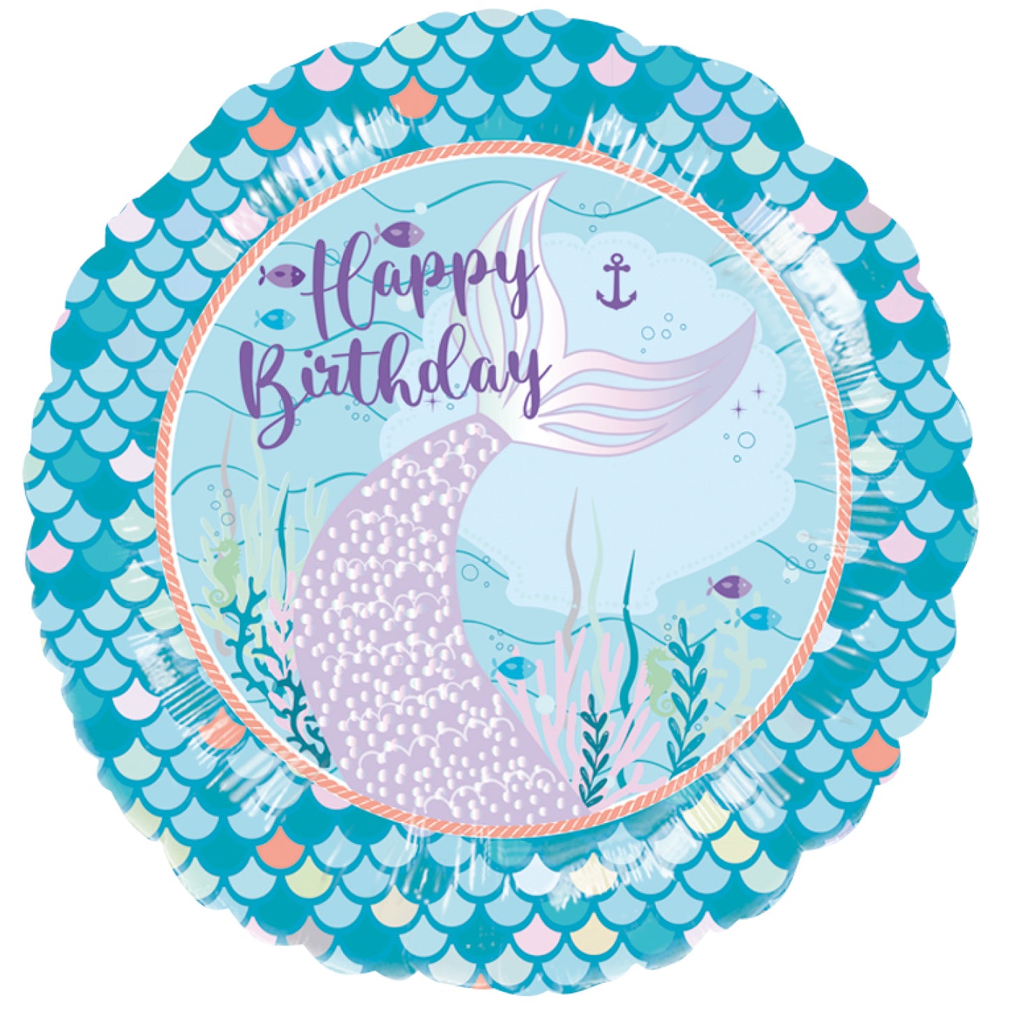 Mermaid Tales Happy Birthday Standard - 18" Foil