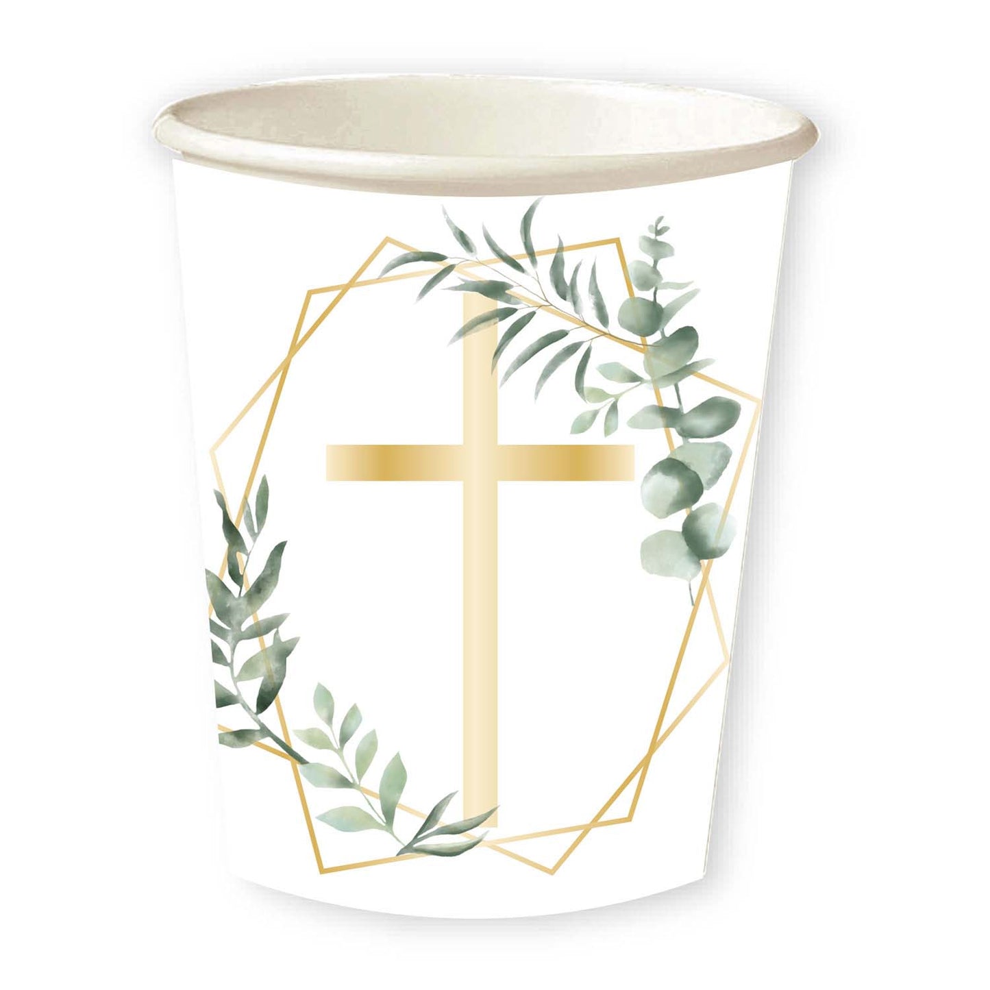Botanical Celebration Paper Cups 237ml - (8ct)