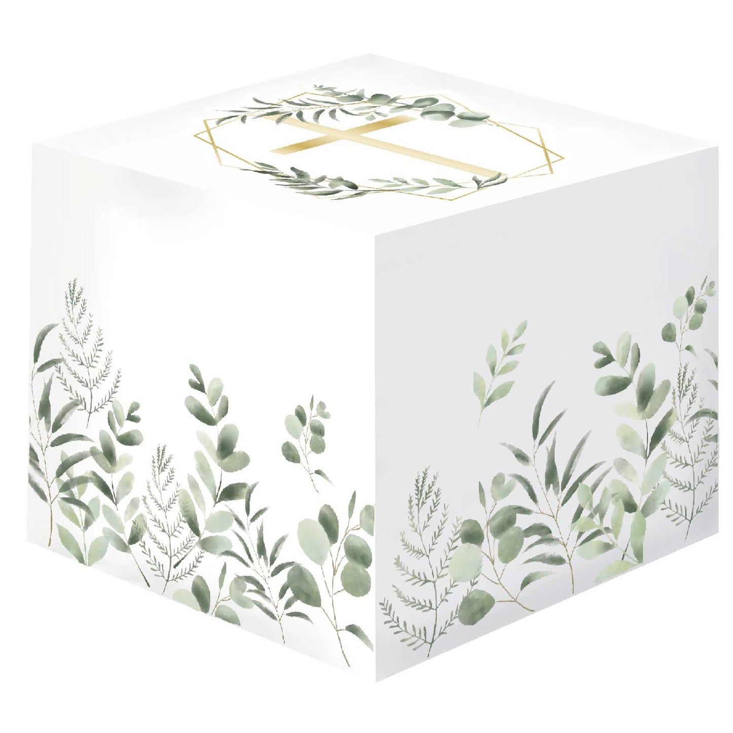 Botanical Celebration Favour Boxes - 63.5mm x 63.5mm x 63.5mm - 8ct