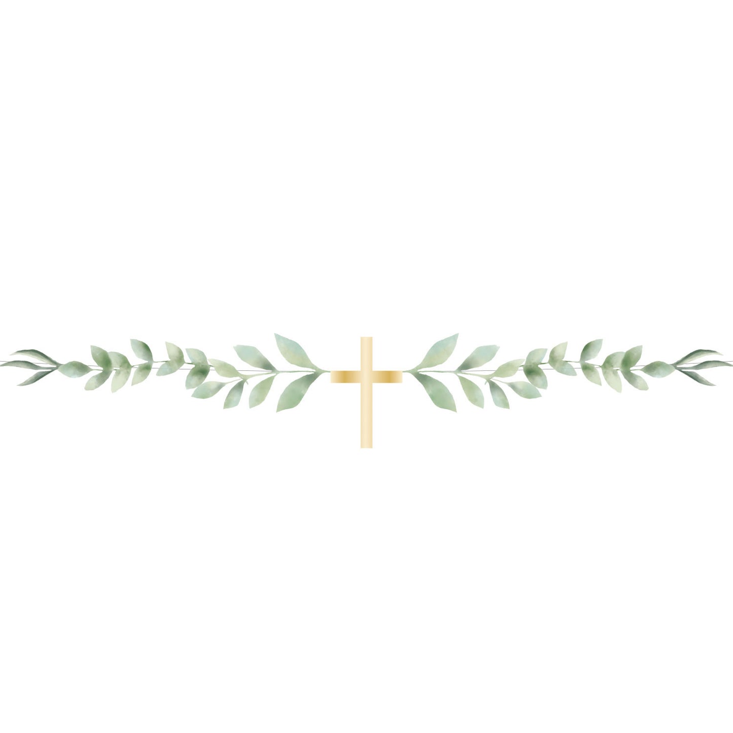 Botanical Celebration Cross Card Garlands 1m - (1ct)