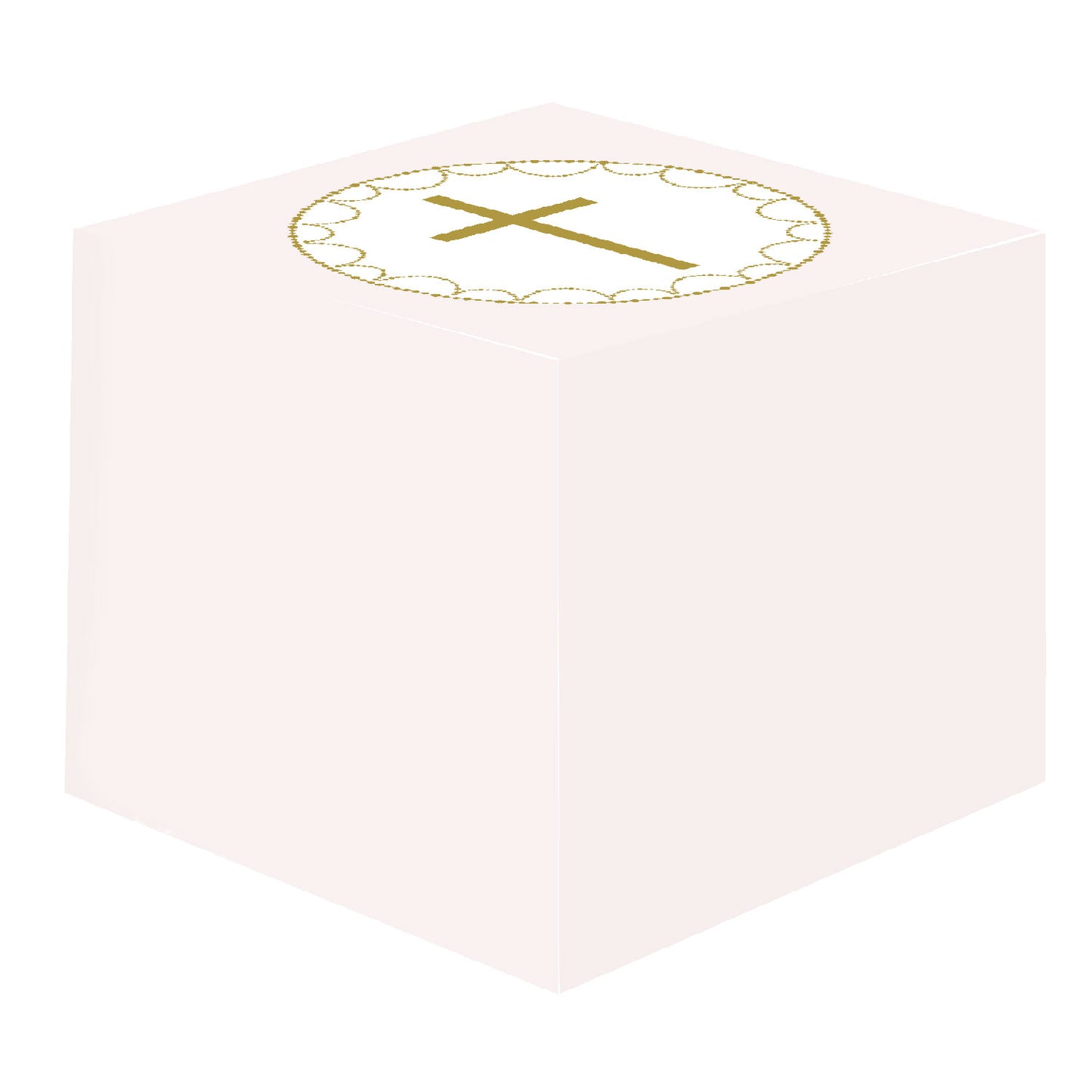 Pink Botanical Celebration Favour Boxes - 63.5mm x 63.5mm x 63.5mm - 8ct