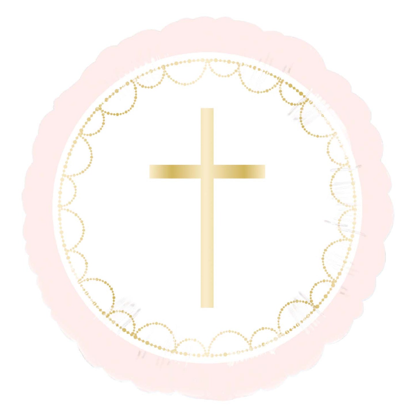 Pink Botanical Celebration Communion - 18" Foil