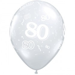 Diamond Clear 80-A-ROUND Balloons - 11" Latex (50ct)