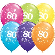 Tropical Assorted 80-A-Round Balloons - 11" Latex (25ct)