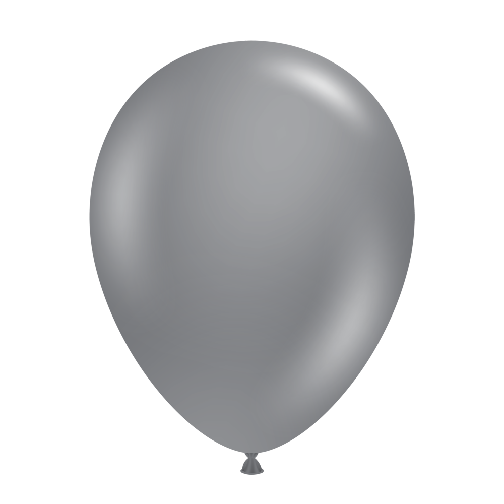 Pastel Grey Smoke Balloons - 11" Latex (100ct)