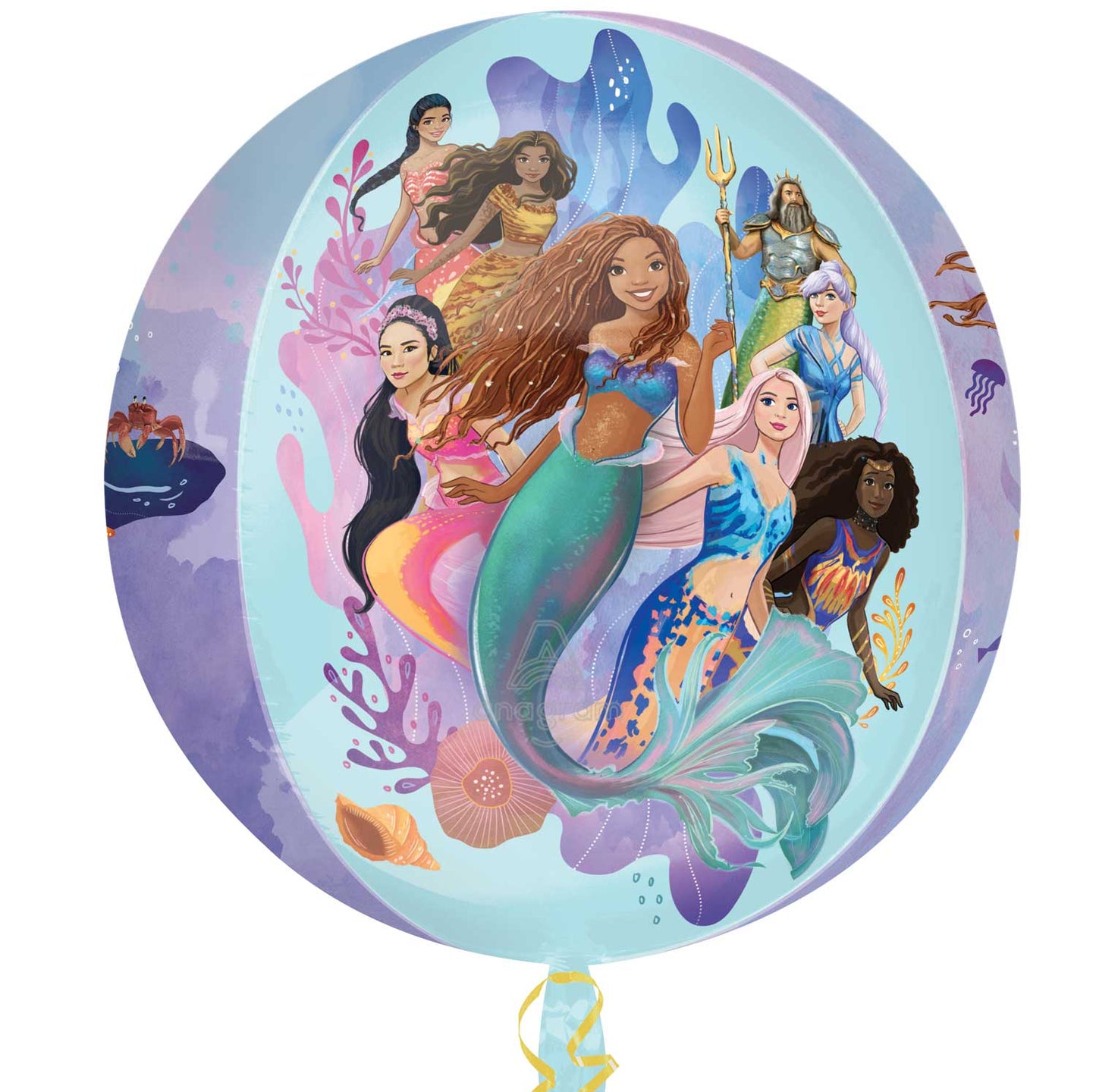 Little Mermaid Live Action Orbz - 15" x 16"