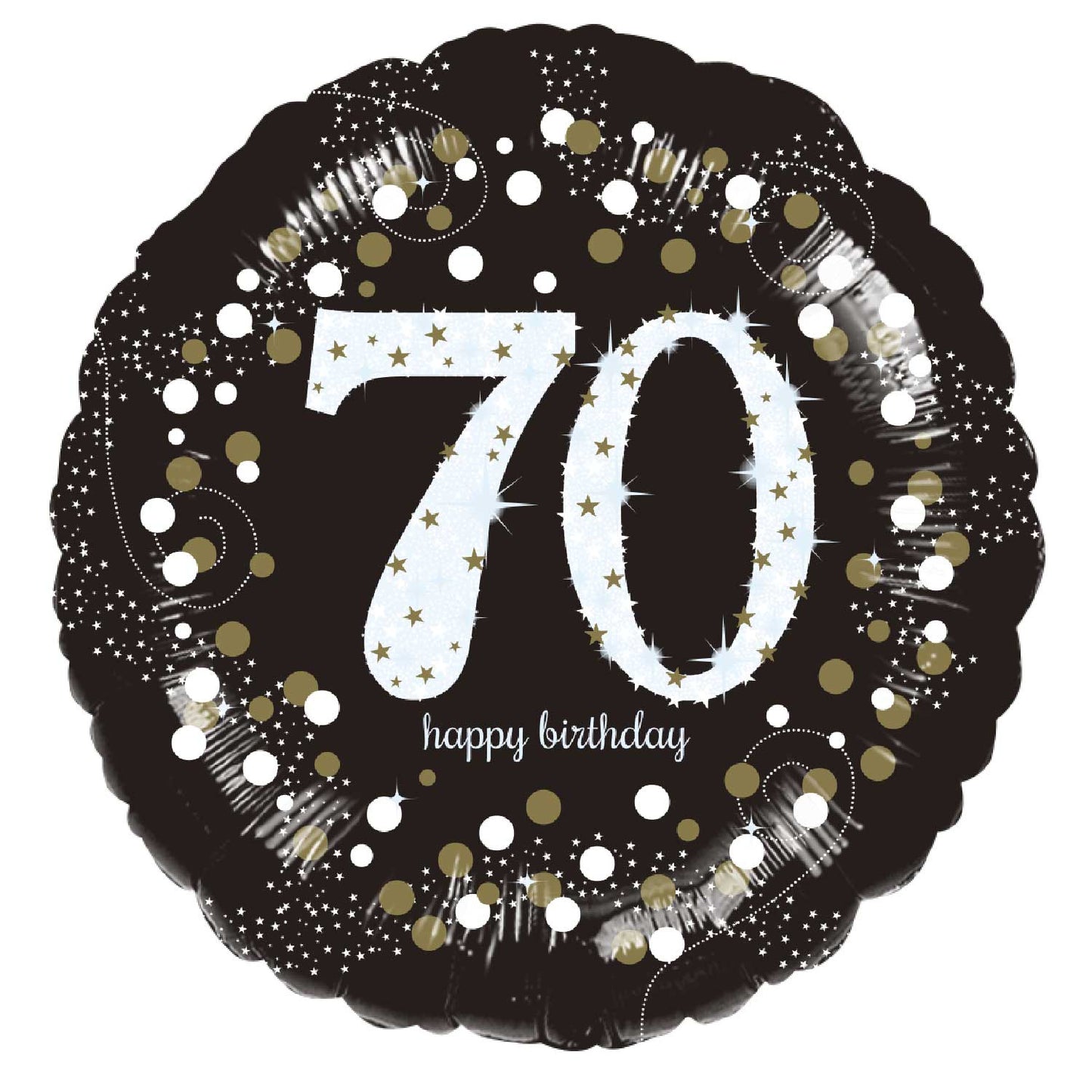 Age 70 Birthday Sparkling Celebration Balloon - 18" Foil