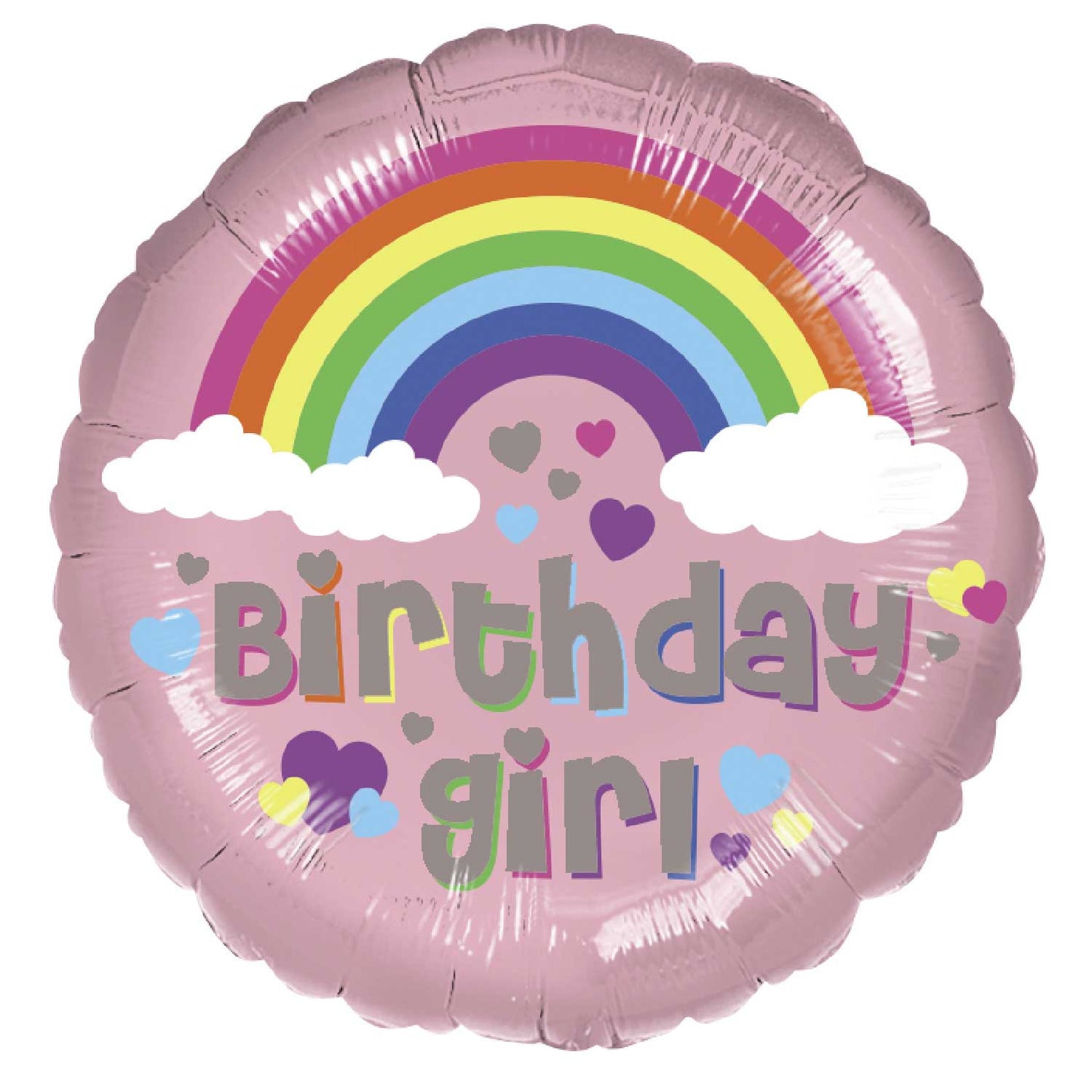 Birthday Girl Rainbow Balloon - 18" Foil
