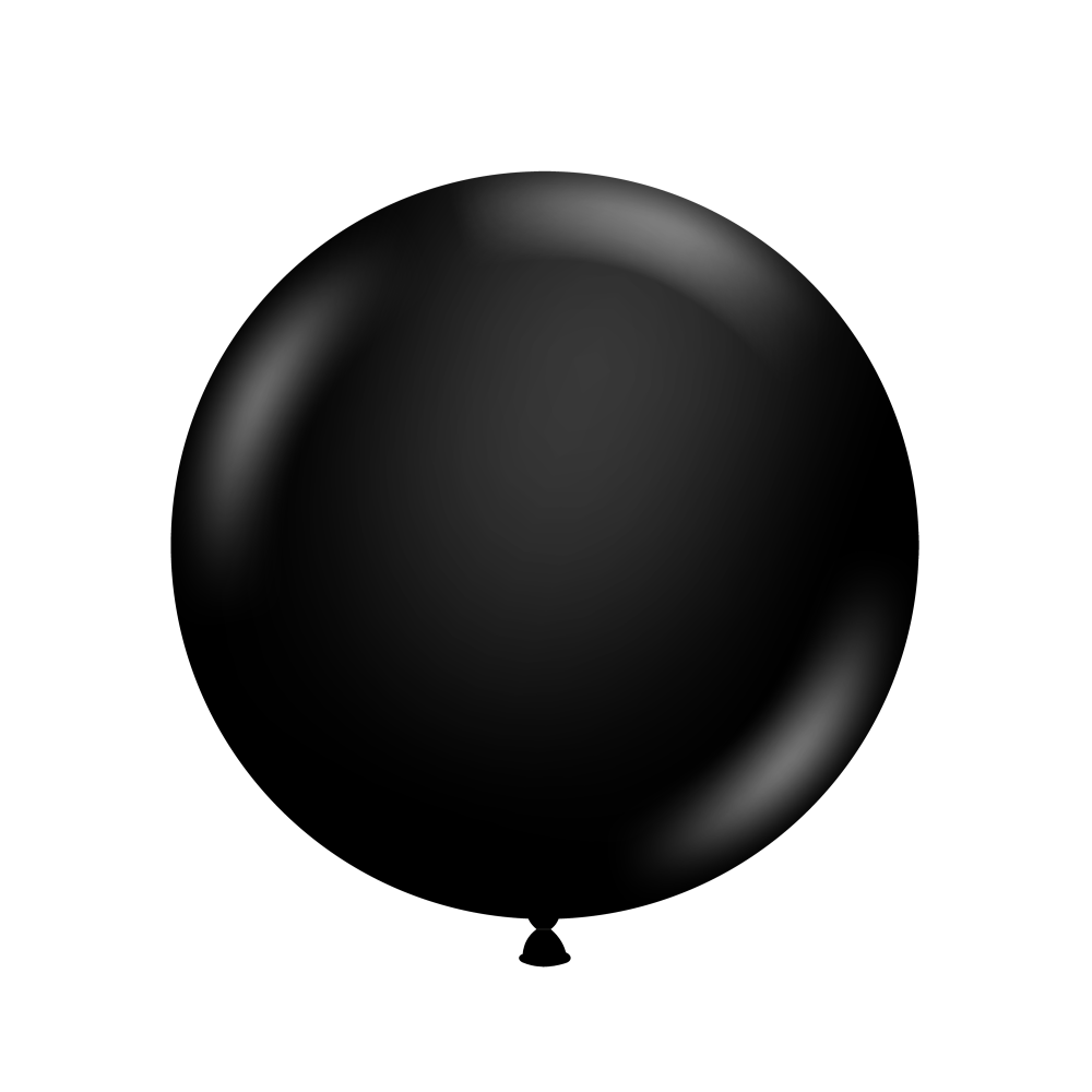 Pastel Black Balloons - 24" Latex (3ct)