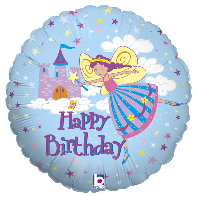 Fairy Princess Birthday Balloon - 18" Foil
