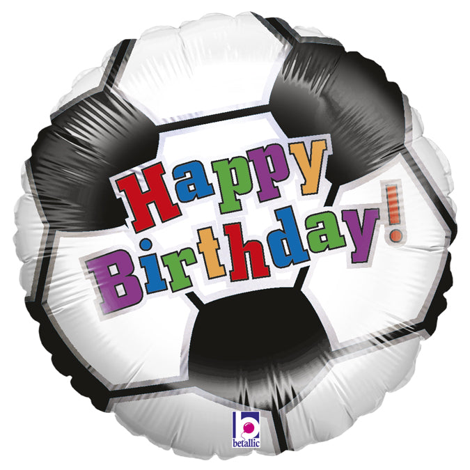 Soccer Ball Birthday Balloon - 18" Foil - Packaged