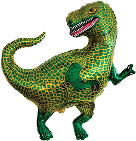 Tyrannosaurus Rex Supershape Balloon - Foil 32" x 35"