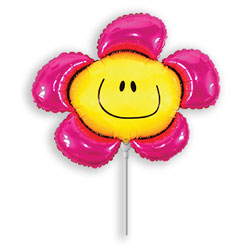 Pink Flower Mini Shape Air-Filled Balloon – Foil