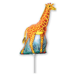 Giraffe Mini Shape Air-Filled Balloon – Foil 14"