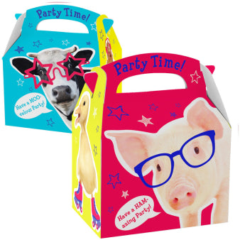 Farm Animals Party Boxes - 10 PC