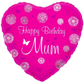 Happy Birthday Mum Balloon - 18" Foil