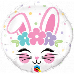 Bunny Face Balloon - 18" Foil