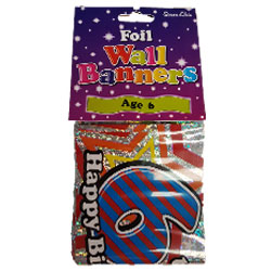 Simon Elvin 6th Happy Birthday Banner - (6ct)