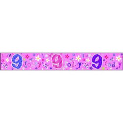 Simon Elvin "I am 9 Today" Girls Banner - (6ct)