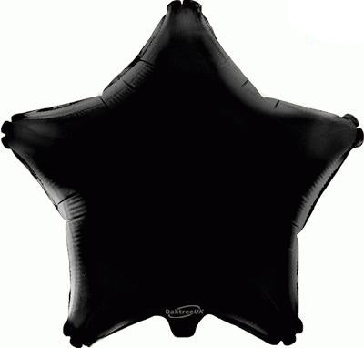 Black Star Balloon - 19" Foil (Packaged)