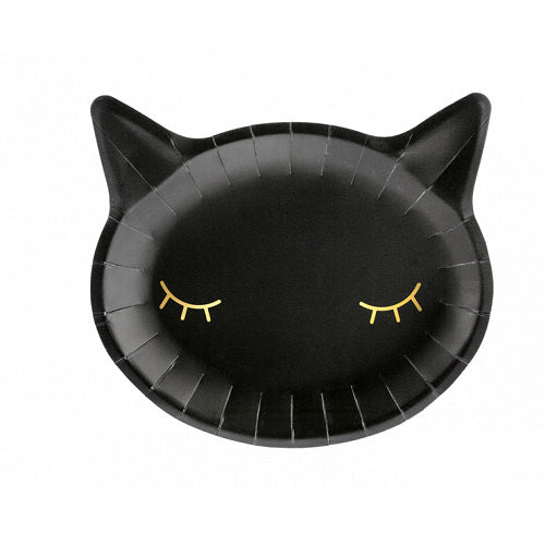 Black Cat Paper Plates